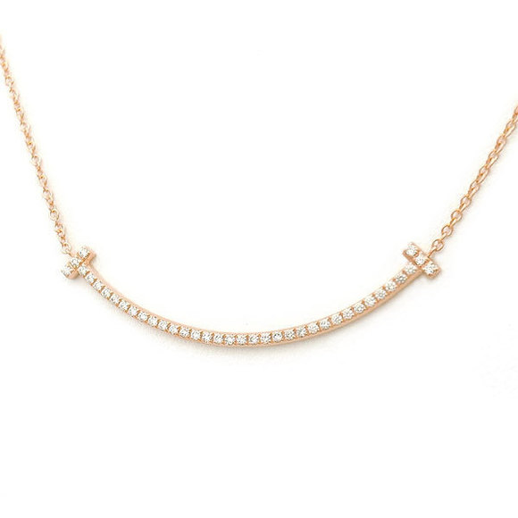 Tiffany T Smile Diamond Necklace